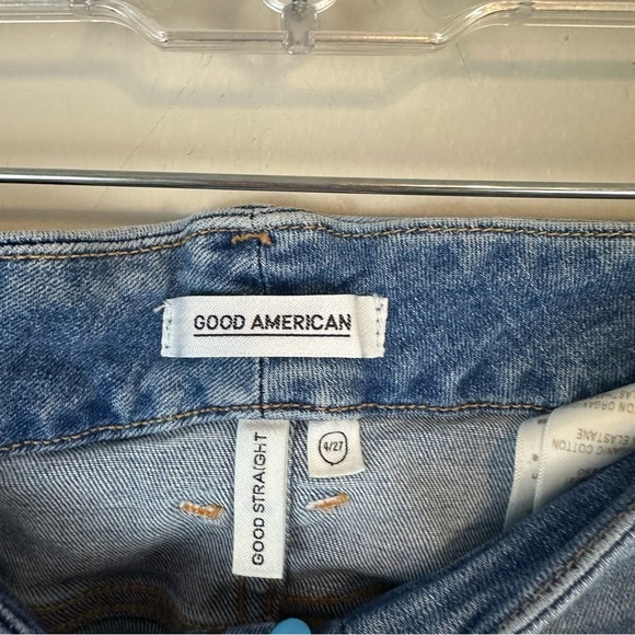 Good American | Medium Wash Good Straight Jeans Size 4 Women's - Picture 4 of 5